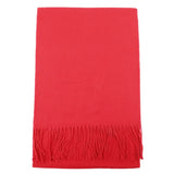 Classic Solid Colors Scarves Men Cashmere Soft Knitted Striped Scarf Long Tassel Neck Warmer Men'S Winter Scarf 2023 New