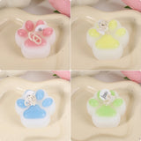 1pc/4pc Cat Paw Design Scented Candle ,For Birthday, Valentine's Day, Diy Home Decoration, party decoration, wedding souvenirs