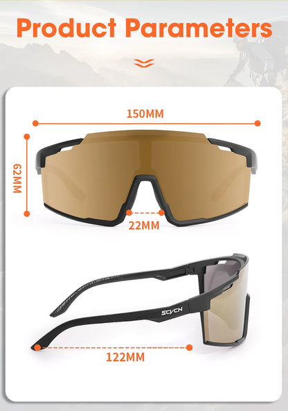 SCVCN Photochromic Cycling Sunglasses Sports Bicycle Glasses MTB Mountain Bike Goggles Accessories UV400 Outdoor Eyewear Men