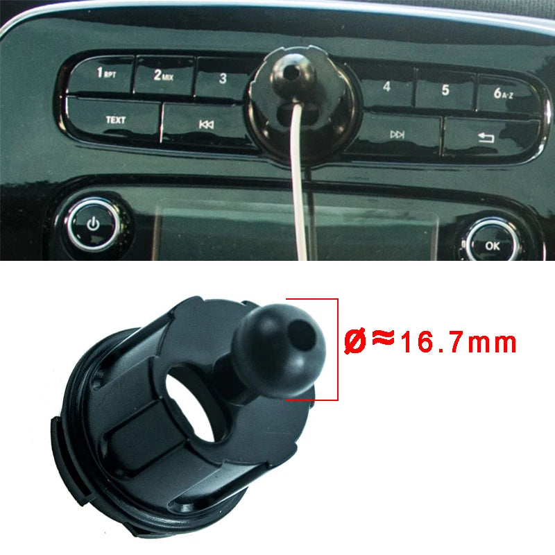 Car Phone Holder Gravity Mobile Bracket For Mercedes Smart 453 Fortwo Forfour interior Charging stand