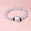 Sanrio Kuromi Cinnamoroll Pulseira De Cristal, MyMelody Kawaii, Super Fada, Doce Casal Frisado, Corda De Mão, Corda Cabeça, Menina Brinquedo