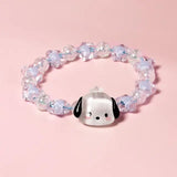 Sanrio Kuromi Cinnamoroll Crystal Bracelet, MyMelody Kawaii, Super Fairy, Sweet Couple Beaded, Hand Rope, Head Rope, Girl Toy 