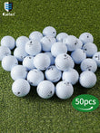 Caiton 50pcs 3-Layer Golf Balls - 332 Dimple, Max Distance, Spin Control, Durable, Accurate - Ideal for Training & Play