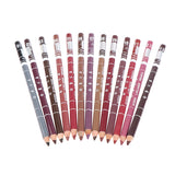 Professional Wood Lip liner Waterproof Lady Charming Lip Liner Soft Pencil Makeup Women's Long Lasting Cosmetic Tool 28Color
