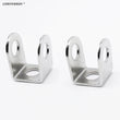 Stainless Steel Motorcycle Headlight Bracket Stand Pair Spot Fog LED Light Support Base Bobber Accessories