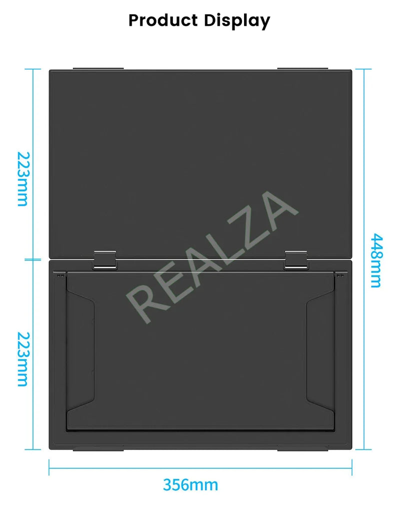 2025 15.6 Dual Screen 1920*1080P 60Hz Touch/Non-Touch Portable Monitor IPS Low Blue Light Eye Protection 360° Folding Drive-free