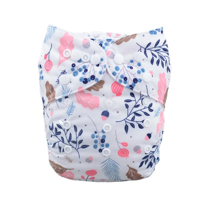 Pañal de tela reutilizable ALVABABY para bebé, lavable, de 3 a 15 kg, con 1 inserto de microfibra.