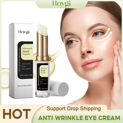 Creme para os olhos de caracol, anti-rugas, removedor de olheiras, firmador, sacos para os olhos, tratamento de inchaço, linhas finas, hidratante, creme para os olhos