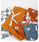 Summer Baby-Boys Toddler Long Sleeved Rashguard Swim Bathing Suit Set Long Sleeve Round Collar Sunscreen Swimsuit