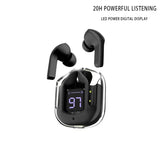 Auriculares inalámbricos TWS con Bluetooth 5.3, auriculares deportivos para juegos, reducción de ruido, graves, control táctil para todos los teléfonos.