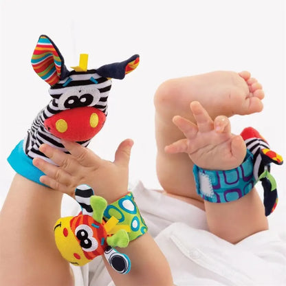 Baby Toys 0 6 12 Months Cute Stuffed Animals Baby Rattle Socks Wrist Baby Rattles Newborn Toys Make Sounds Games For Babies
