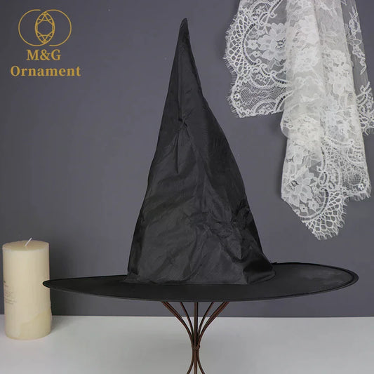 1Pc Halloween Black Witches Hat Cap Hanging Witches Hats Costume Accessory For Halloween Party Cosplay Favor Role Play