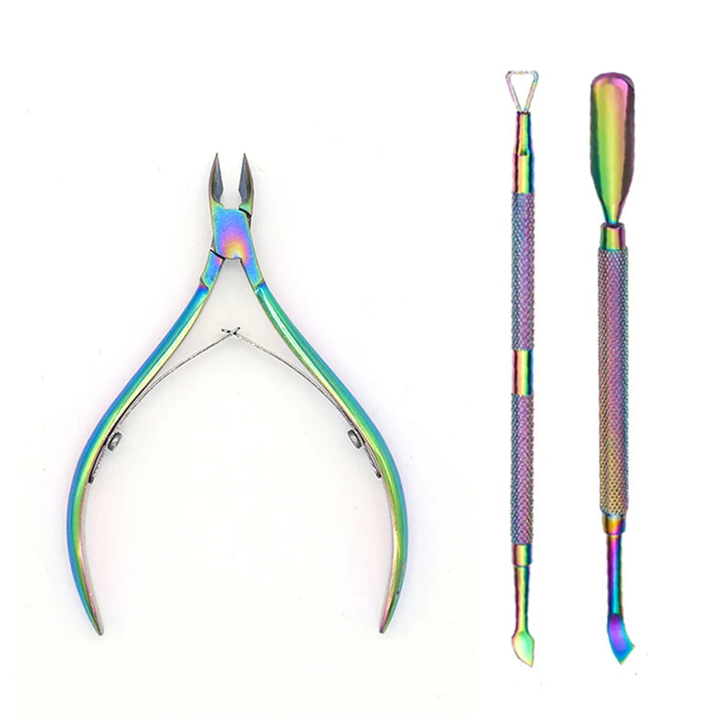 Nail Manicure Scissors Cuticle Cutter Nails Cuticle Nippers Dead Skin Remover Pedicure Stainless Steel Cutters Tools