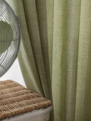 Spring and summer Japanese matcha, green cotton and linen curtains sheer curtains, opaque curtains, luxurious linen for bedrooms