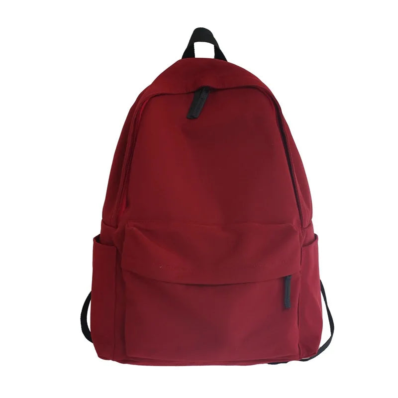 Black Grey White Red Versatile Backpack High Quality Large Capacity Waterproof Travel Bag Washable Nylon Computer Bag Unisex
