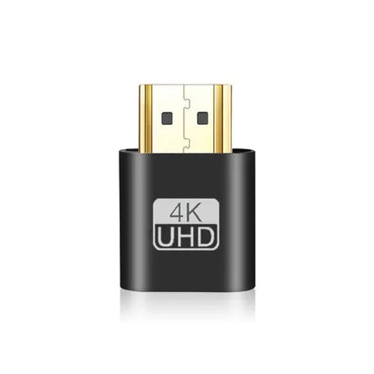 Adaptador de pantalla virtual VGA 4K compatible con HDMI 1.4 DDC EDID, conector ficticio, emulador de pantalla fantasma sin cabeza, placa de bloqueo de tarjeta de video