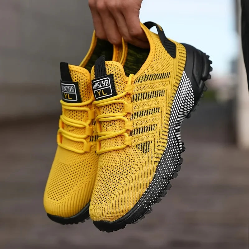 New 2025 Men's Running Shoes Breathable Outdoor Sports Shoes Lightweight Sneakers for Men Comfortable Athletic Training Footwear