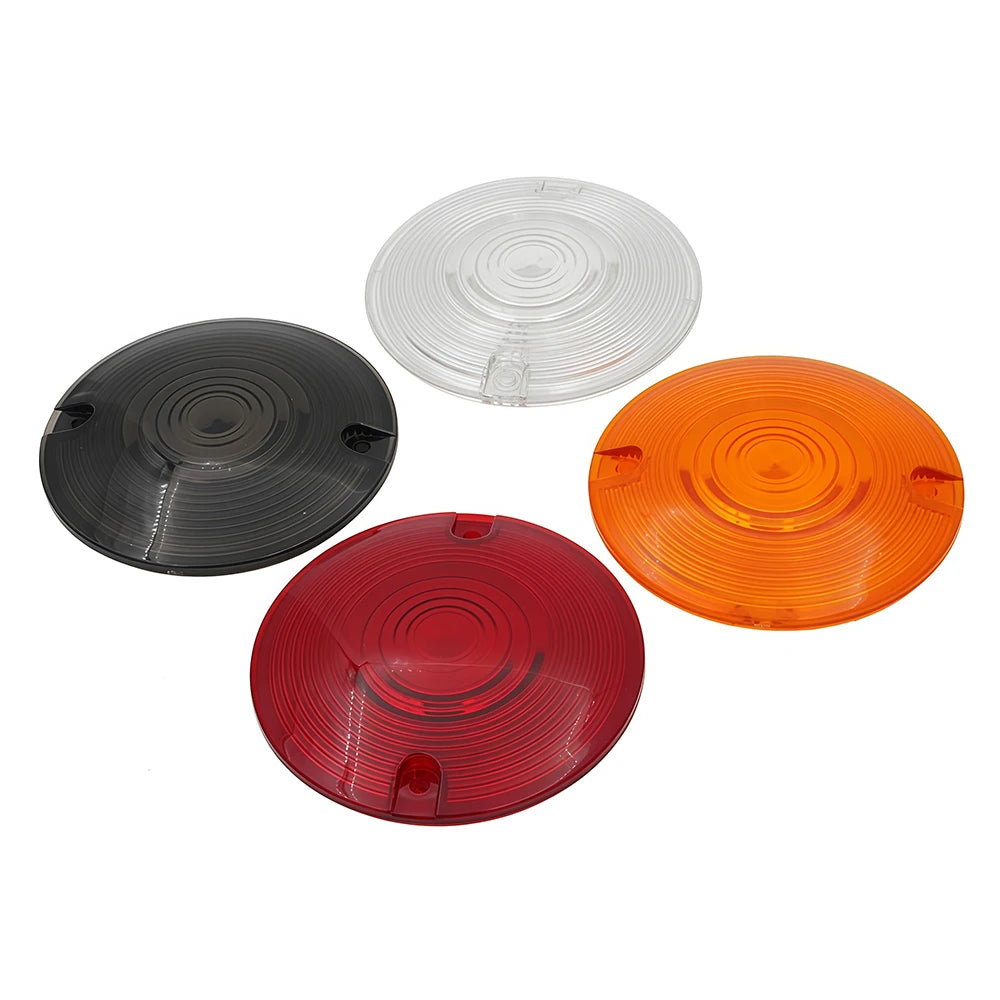 For Harley Touring Electra Glide Road King Ultra Glide Softail 1986 - 2014 Motorcycle Front Turn Signal Light Lens Cover Parts