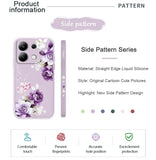 Beautiful Peony Phone Case For Xiaomi Redmi Note 14 13 12 12S 11 11S 10 10S 9 9S Pro Plus 4G 5G Liquid Silicone Cover