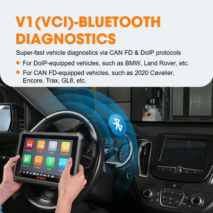 Escáner OBD2 automotriz OTOFIX D1 Lite, actualización de 2 años, control bidireccional, herramienta de escaneo de diagnóstico de todos los sistemas FCA SGW CAN FD y DoIP