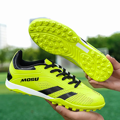Zapatillas de fútbol para hombre, para exteriores, TF/FG, unisex, para entrenamiento, partido, de alta calidad, ultraligeras, antideslizantes y ligeras.