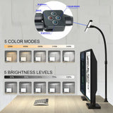 Lámpara de escritorio con Control remoto y Clip LED de doble cabezal, lámpara de mesa para arquitecto, iluminación para el hogar y la Oficina, 5 modos de Color y 5 regulables