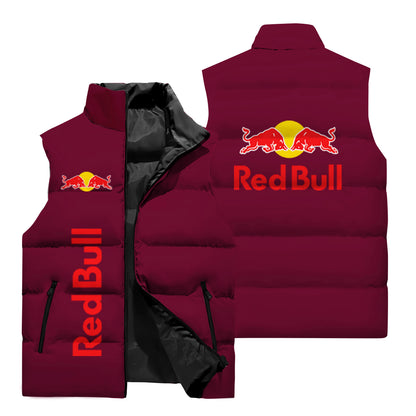 2025 New Red Bull Vest 3D Printing Fashion Men's Sleeveless Jacket Casual Fashion Outdoor Sports Vest Red Bull Cycling Jacket