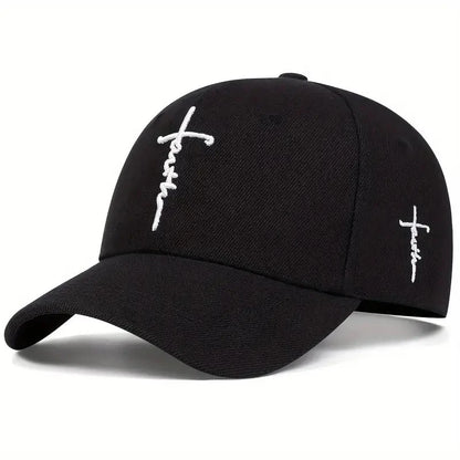 Casual Fashion  Faith Embroidery Baseball Cap Adjustable  Spring Summer Sun Hats Cotton Hat  Hip Hop Trucker Caps Snapback