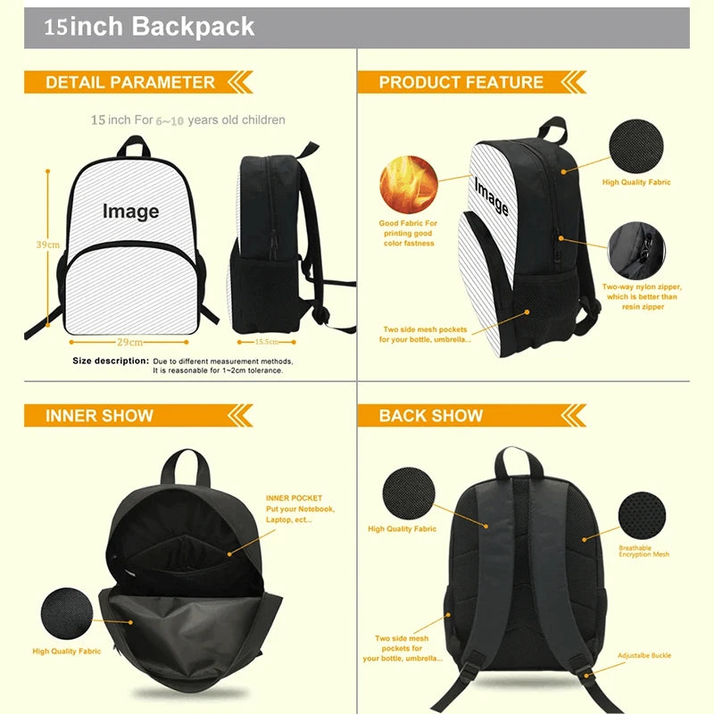 Mochilas para niños de 3 piezas con dibujos animados de DEADPOOL y WOLVERINE, mochila para estudiantes, bolso de hombro, estuche para lápices, regalo perfecto para niños y niñas.