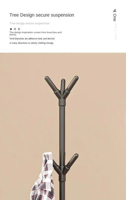 Perchero móvil de pie con múltiples ganchos, con forma de rama de árbol, práctico perchero para el hogar, la sala de estar y el almacenamiento de ropa.