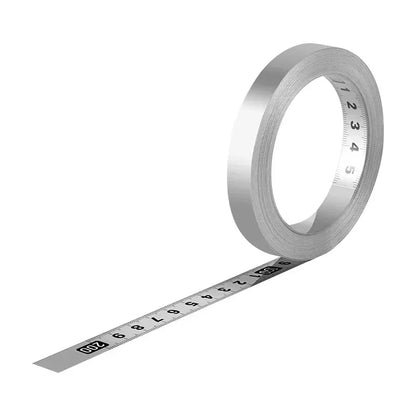 Self-Adhesive Measuring Tape Stainless Steel Workbench Ruler Adhesive Backed Tape Measure Metric Scale Rust-Proof Durable Ruler