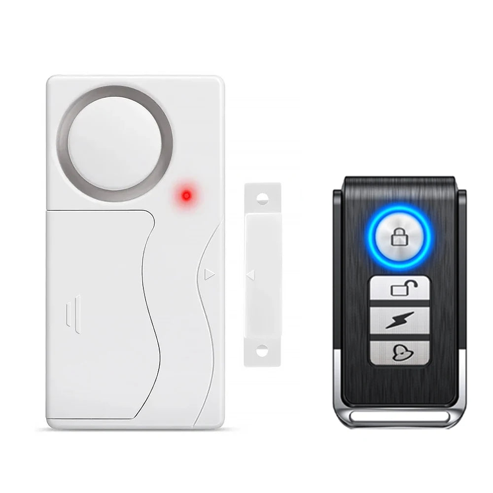 Awapow Wireless Door Alarm With Remote Control Anti-Theft Door And Window Security Alarms Home Security Sensor Burglar Alarms