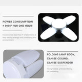 Bombilla LED plegable E27 de 28 W, CA 220 V/110 V, 40 bombillas deformables para iluminación de techo del hogar, almacén y garaje, luz blanca de 6500 K.