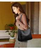 Genuine Brand Women's Soft Leather Shoulder Bags Luxury Designer Crossbody Bags Ladies Casual Tote Bag Messenger Commuting Sac