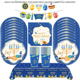 Disposable Jewish Hanukkah Supplies, Cutlery Set, Plates, Napkins, Cup, Festival Party Decorations 