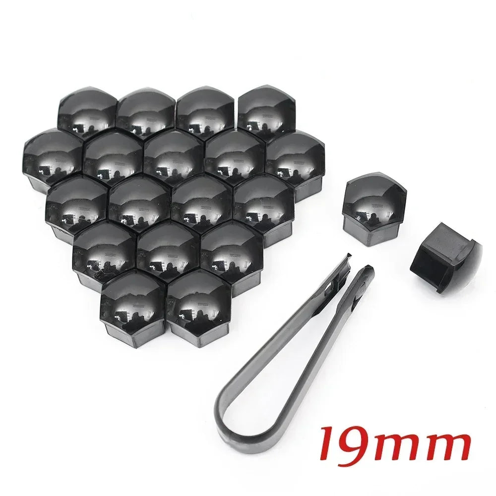 20pcs Car Wheel Tire Nut Caps Anti-Rust Protection Cover 17mm 19mm 21mm Car Hub Nut Decoration Cap Accessories