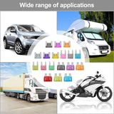 180Pcs Car Fuses Assorted Kit, 60 Mini Blade Car Fuse +60 Standard Automotive Fuse +60 Micro Fuse + Fuse Puller