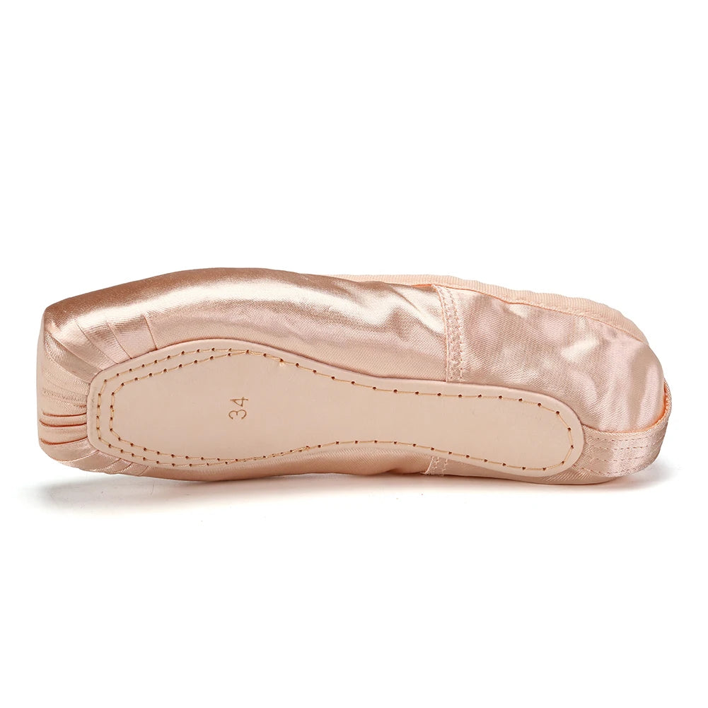 Child And Adult Ballet Dance Shoes Girls Ballet Pointe Shoes Professional With Ribbons Shoes Series Classic Woman Ballet Shoes