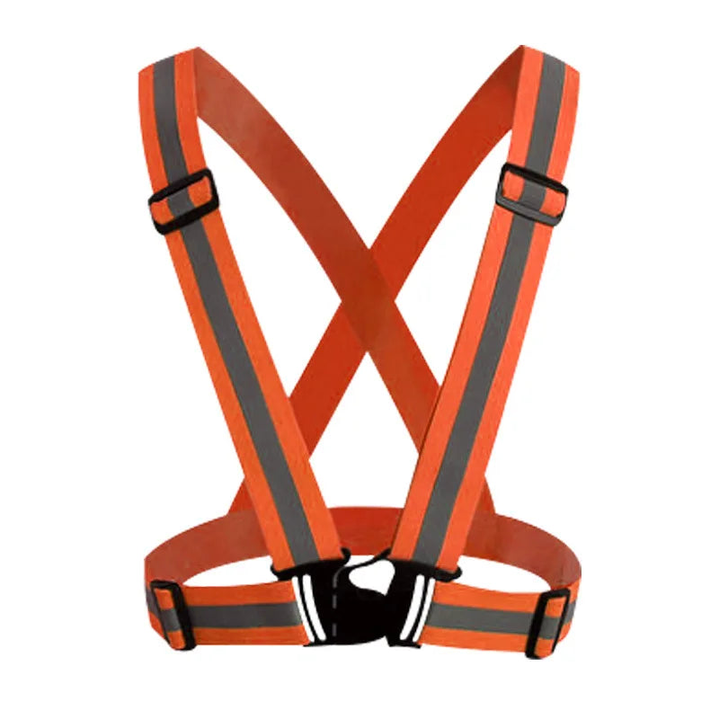 Highlight Reflective Straps Night Running Riding Clothing Vest Adjustable Safety Vest Elastic Band For Adults and Children