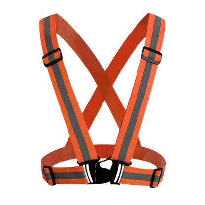Highlight Reflective Straps Night Running Riding Clothing Vest Adjustable Safety Vest Elastic Band For Adults and Children