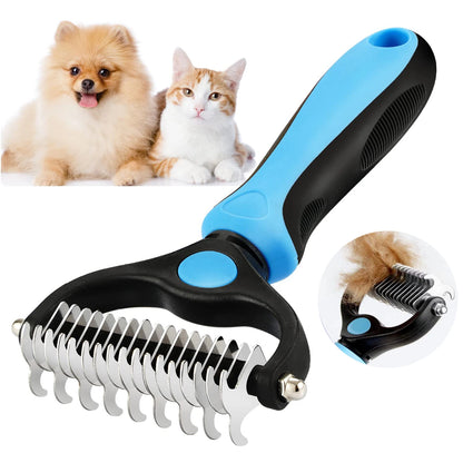 Cepillo profesional para quitar el pelo de mascotas, removedor de nudos, peine para cachorros y gatos, suministros para el cuidado de perros.