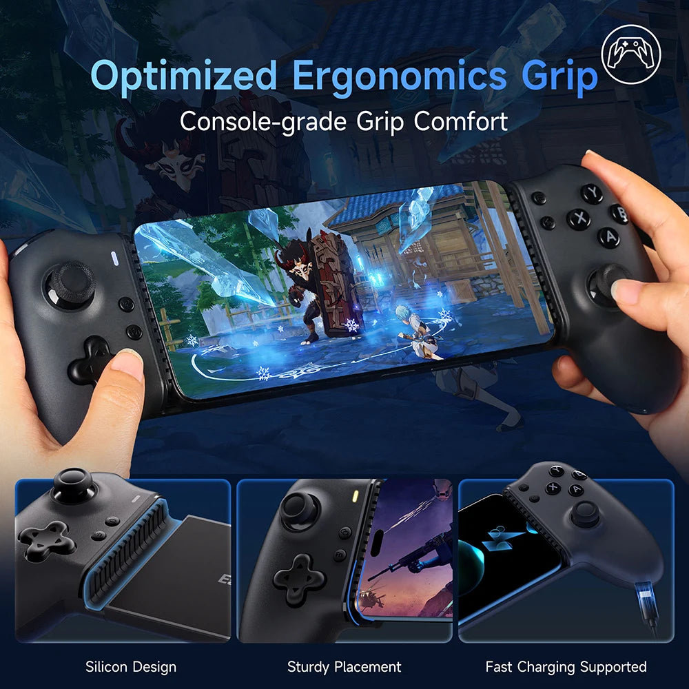 EasySMX M15 Bluetooth Mobile Phone Controller for Android/iPhone/Cloud Gaming/Xbox Game Pass/PS Remote Play/Switch 1/2