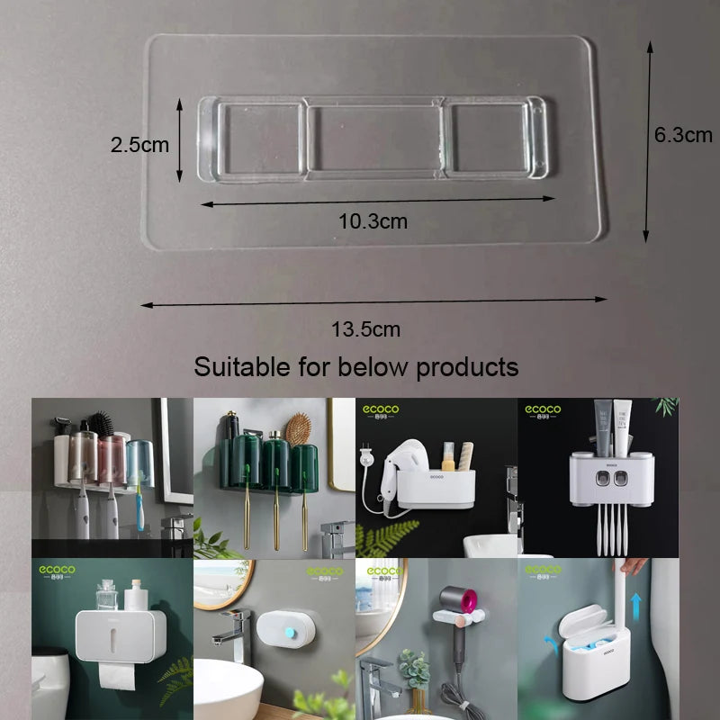 Sticker Adhesive Accessory for ECOCO Wall Mounted Storage Organizer Toothbrush Holder