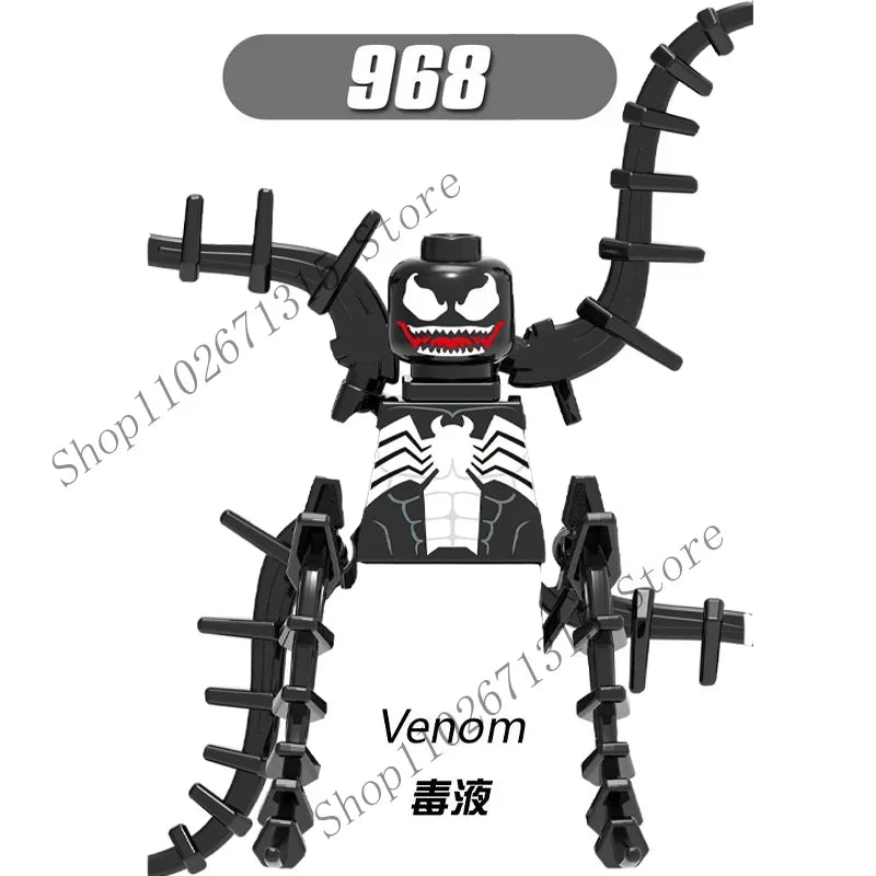 Marvel Avengers Superhero Building Blocks Iron Man Doctor Strange Hulk Thanos Spider-Man Venom Hawkeye Bricks Toys