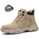 Steel Toe Boots for Men Lightweight Slip Resistant Construction Work Boots Indestructible Men's Safety Shoes Outdoor Boots