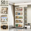Storage Cabinet Folding Storage Box Home Living Room Toy Cabinet Storage Rack Snack Cabinet Installation-Free Kitchen Storage Cabinet Folding Storage Cabinet Organizer