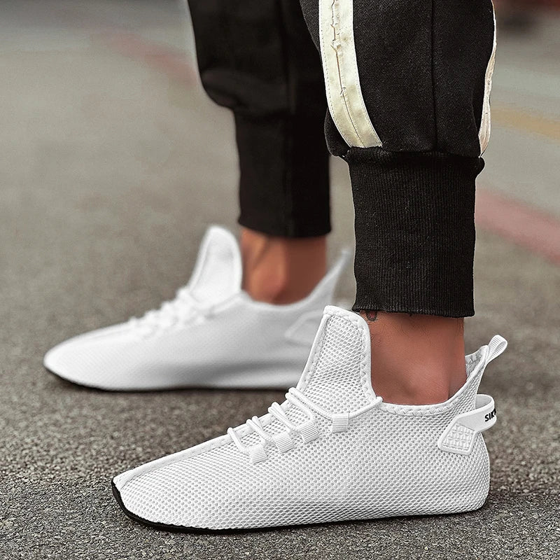 MAEDEF Mens Casual Shoes High Quality Lightweight Running Shoes Man Sneakers Lace Up Flats Shoes Male Outdoor Sports Tennis Shoe