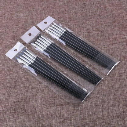 Juego de 5 pinceles de silicona para decoración de uñas, punta de esmalte de gel UV, imagen 3D, pinceles para punteado, herramienta de manicura DIY