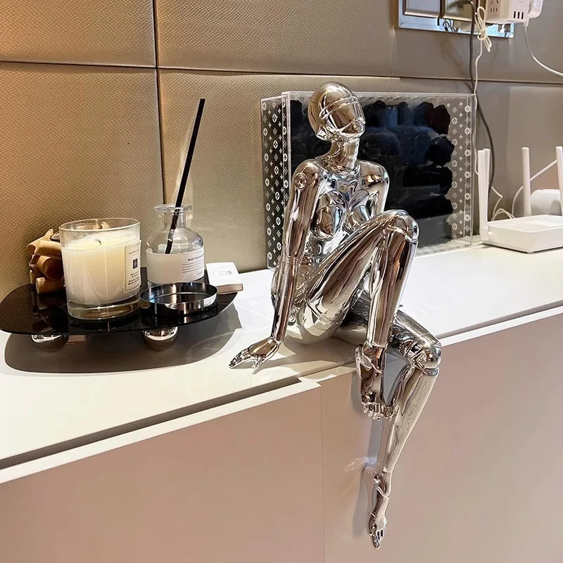 Mechanical Goddess Ornament - High-Tech Technological Decoration for Living Room, Entryway, TV Stand, Wine Cabinet, Office Desktop