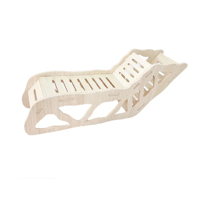 Hamster Wooden Hideout Cave Toy for Dwarf Hamsters Golden Bears Hideaway House with Peekaboo Design Small Animal Cage Accessories
